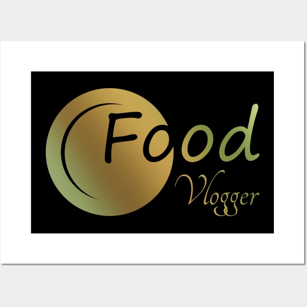 Food Vlogger 06 Wall Art by SanTees